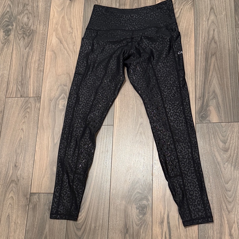 Black Leopard Print Leggings